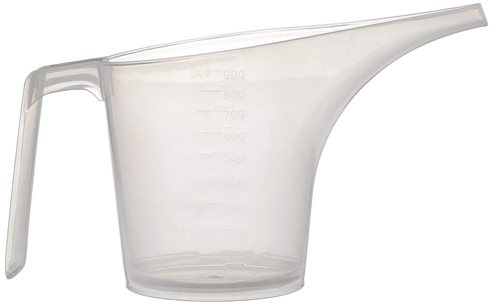 Easy Pour Measuring Cup With Funnel Spout 3.5 Clear Plastic