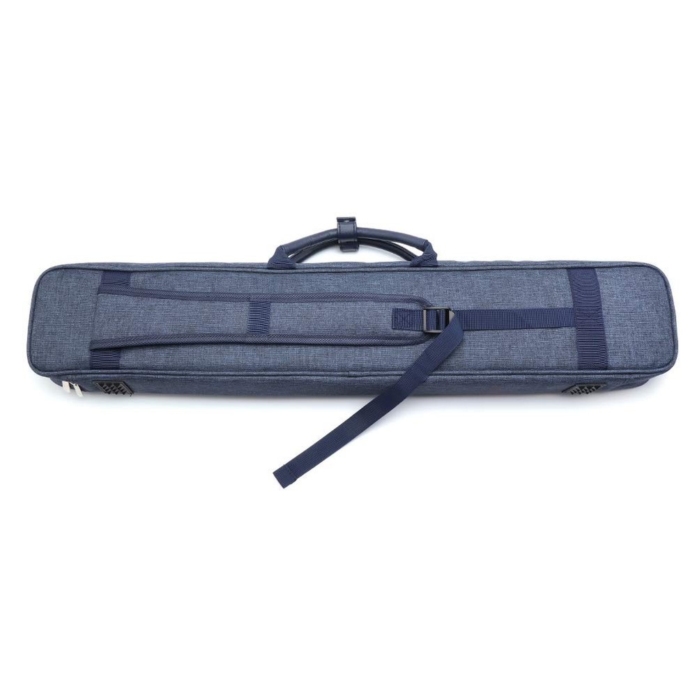 Pool Cue Stick Carrying Case Grid Design Blue