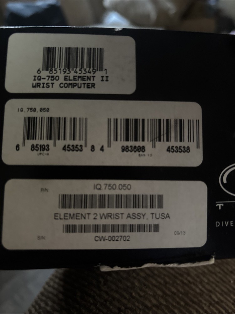 TUSA IQ-750 Element II Dive Computer