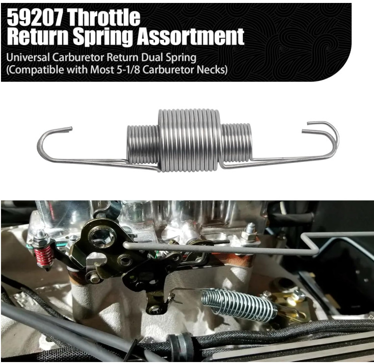 Throttle Return Spring Assortment, Universal Carburetor Return Dual Spring (Comp