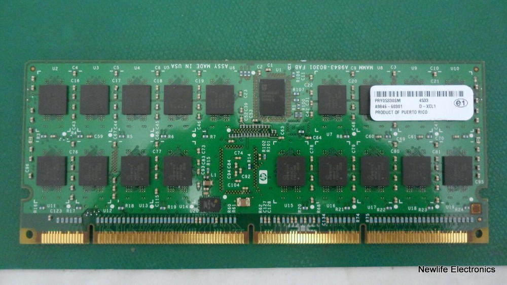 HP AB454A 4GB (2 x 2GB) DDR2 SDRAM DIMM Server Memory A9846-60301