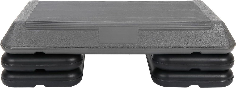 28'' Aerobic Step Platform Exercise Workout Stepper Non-Slip Surface W/4 Risers