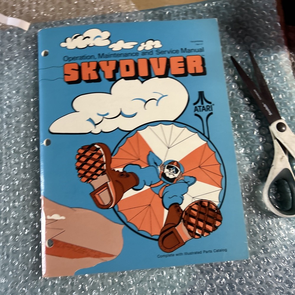 Original Sky Diver Atari manual ARCADE Video GAME owners manual