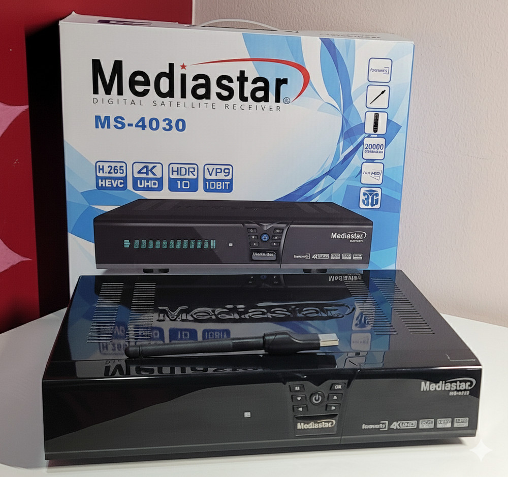 MEDIA-STAR MS-4030 4K Satellite Receiver (Used)