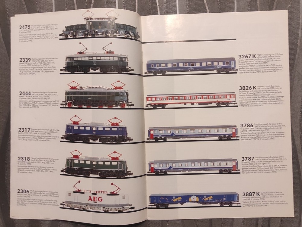 catalogue Arnold 1993 model railway train HO