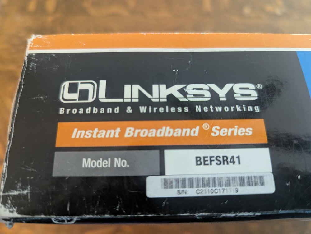 Linksys Etherfast Cable DSL Router