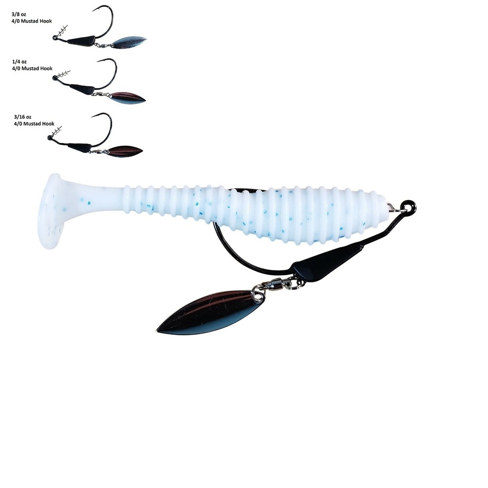 Bladed Swim Bait Tungsten Hooks ( 2 Pack )