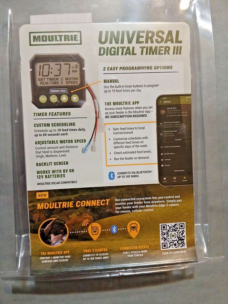 Moultrie Universal Digital Timer III - Deer Feeder Timer - Digital Timer System