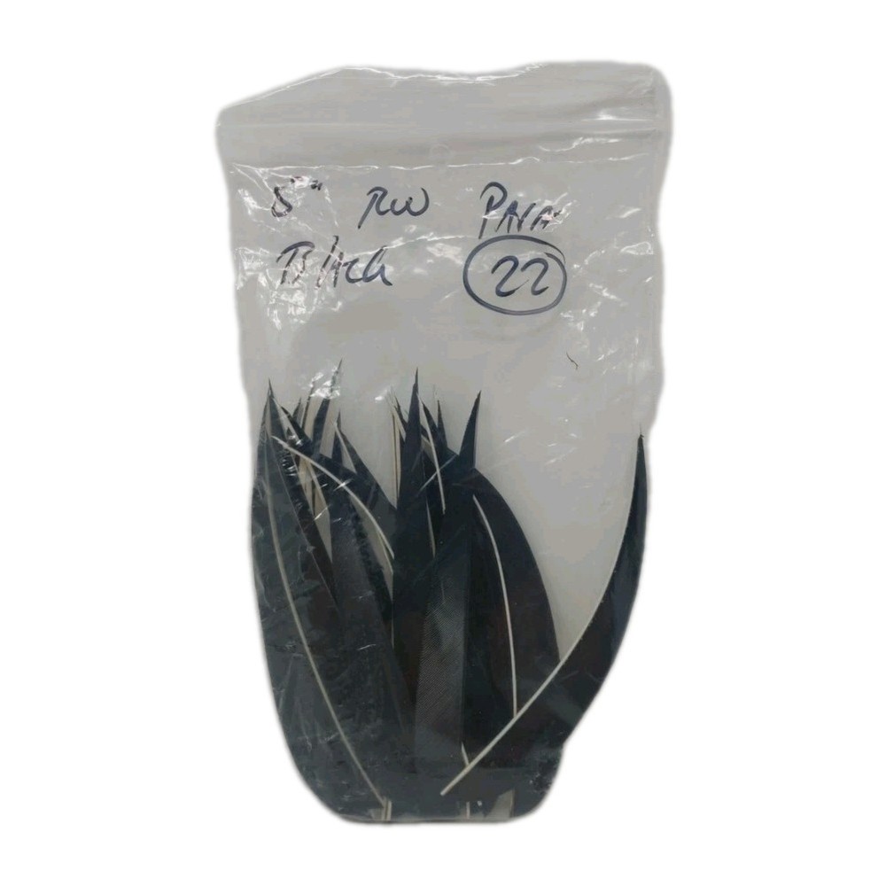 22 Count Archery Arrow Feathers 5" Right Wing: Black
