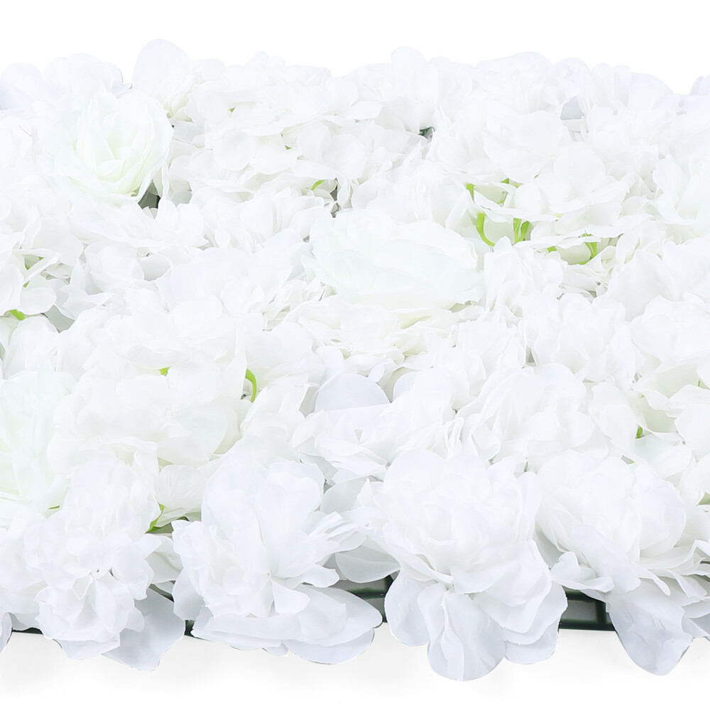 6Pcs Artificial Flower Wall Panel Backdrop Wedding Party Background Venue Decor
