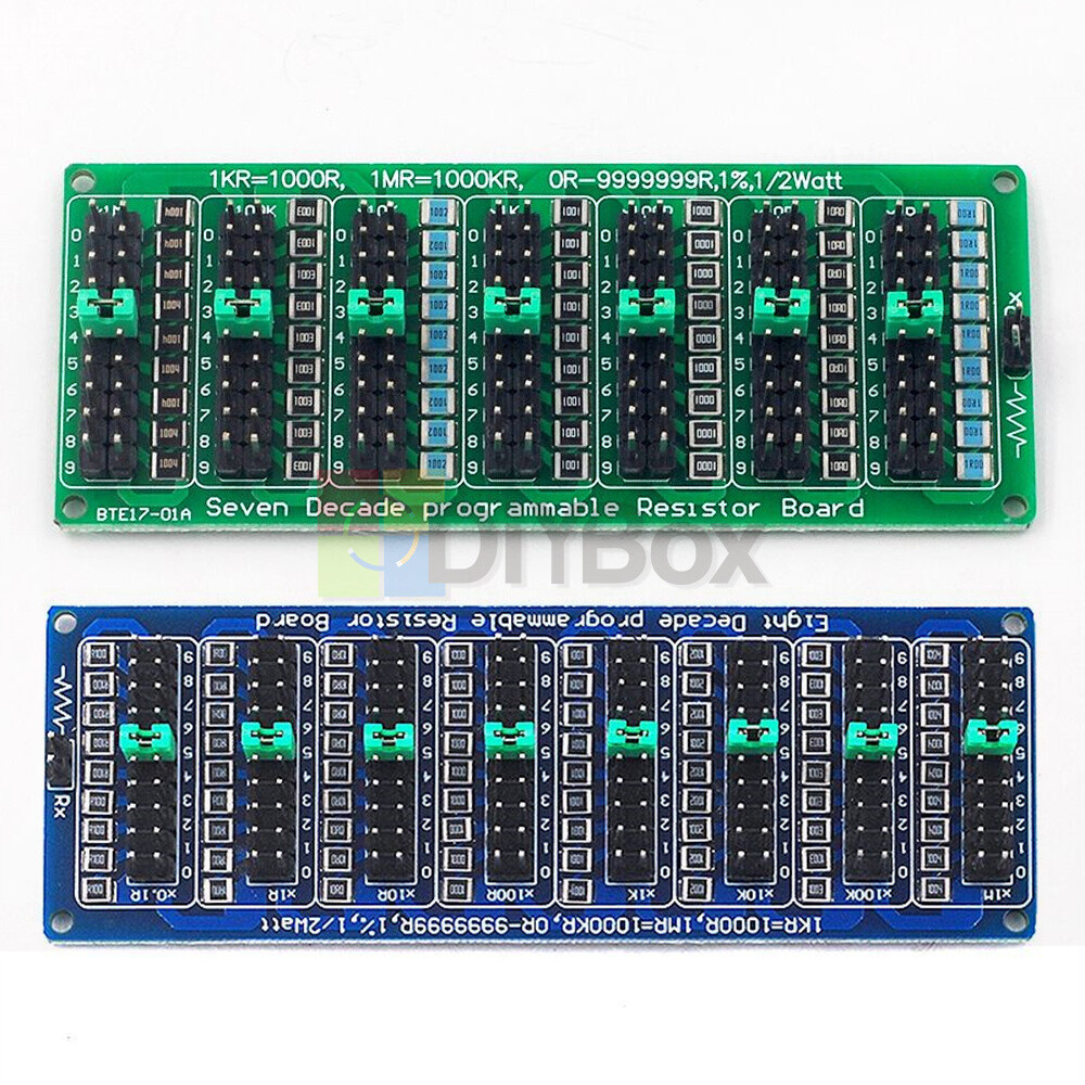 0.1R / 1R-9999999R Programmable Resistor Board Eight-segment 1R Accuracy