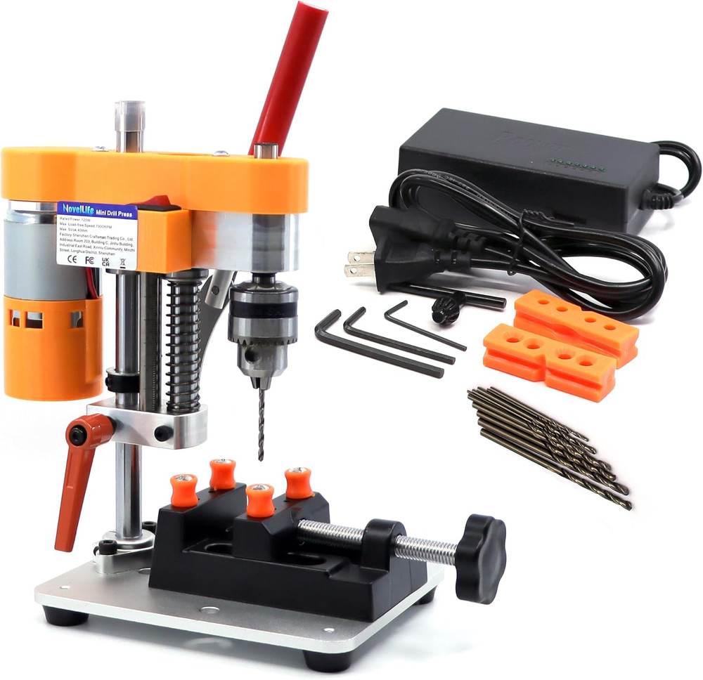 Novellife Mini Drill Press Precision Benchtop Drilling Machine Elecric Portable