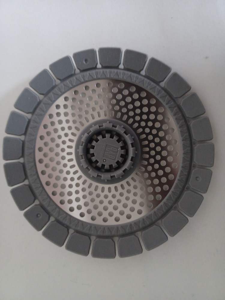 1 qAp stainless steel drain shield light grey