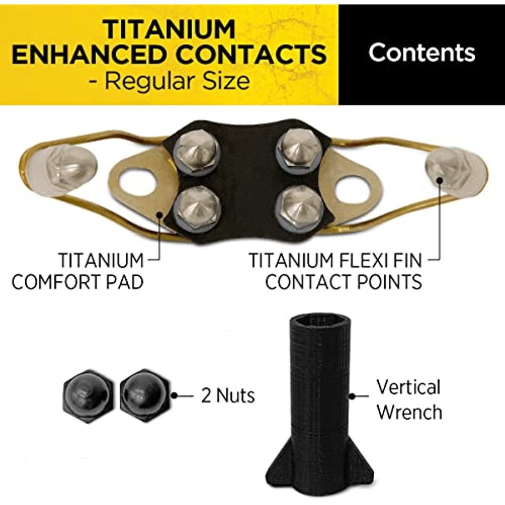 Comfort Pads - Titanium Flex Winged Contacts - Regular for Training Collar