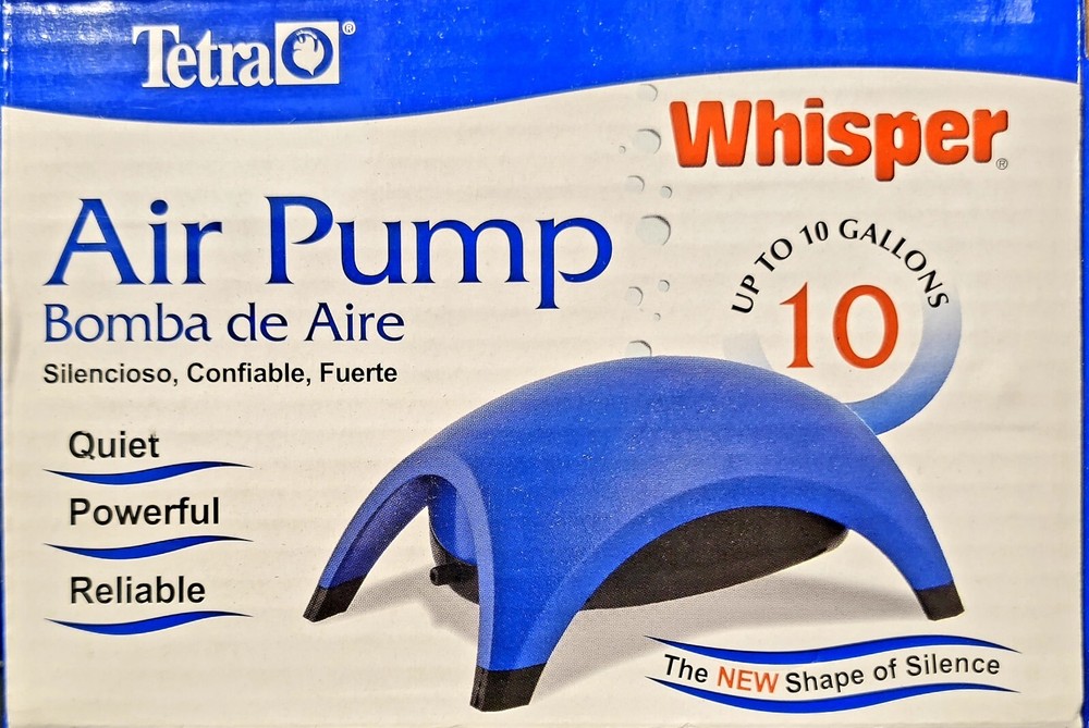 TETRA WHISPER 10 AQUARIUM AIR PUMP