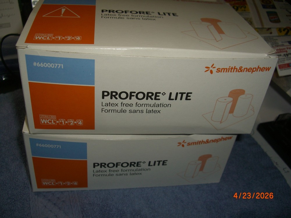 NEW (2) BOXES PROFORE LITE MULTI-LAYER COMPRESSION BANDAGING SYSTEMS # 66000771
