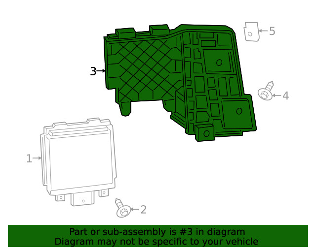 Genuine Ford Blind Spot Detection System Warning Sensor Bracket HP5Z-14D189-B