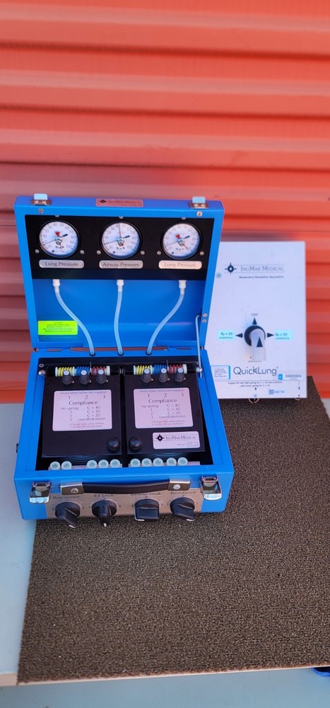 Pre-Owned IngMar Model SB 2000 Dual Compartment Lung Test Demo Simulator