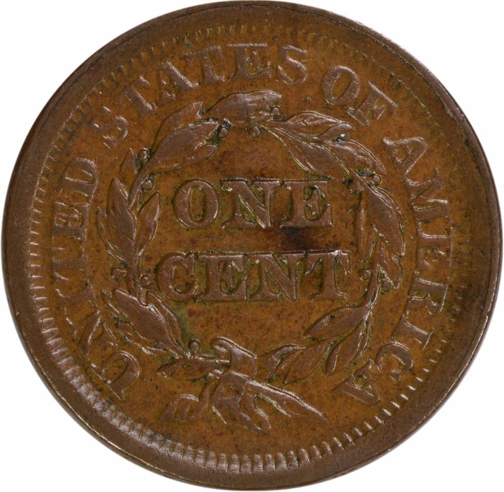 1851 Large Cent EF Uncertified #1001