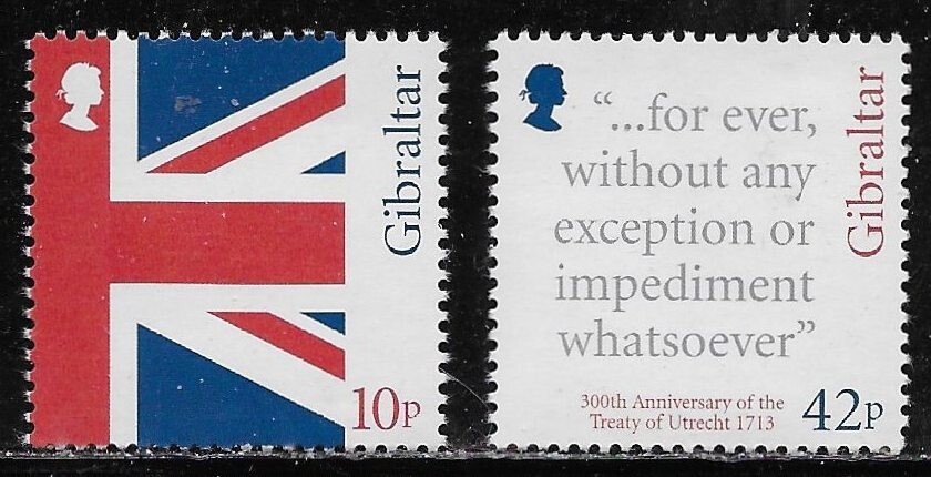 Gibraltar Scott #'s 1385a-b MNH