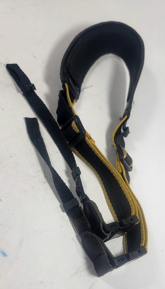 Black & Yellow Universal camera Strap Used Condition