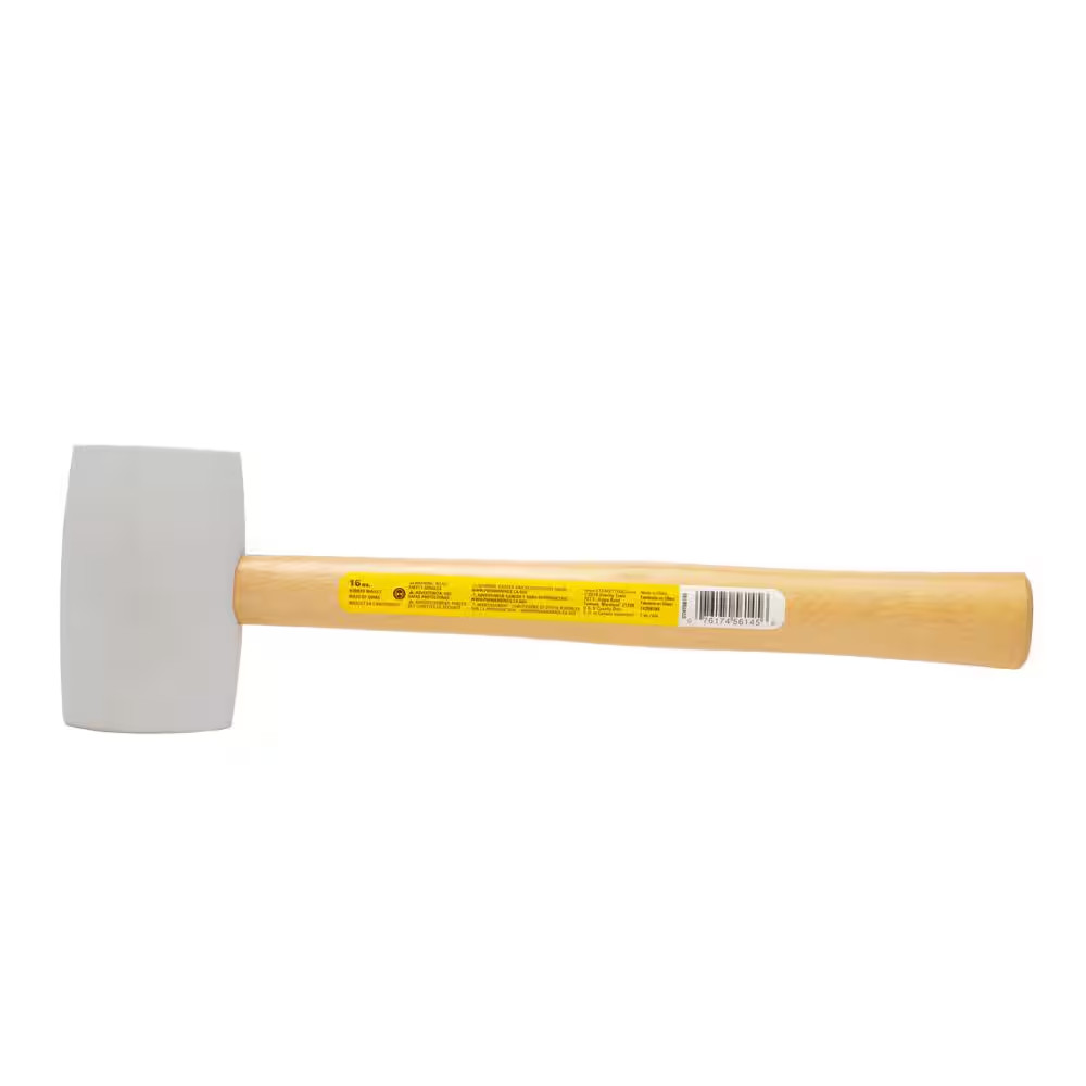 16 Oz. White Rubber Mallet