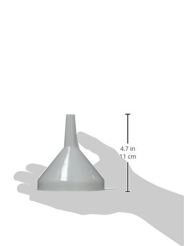Plastic Funnel, 4 1/4-Inch Diameter, White, Medium