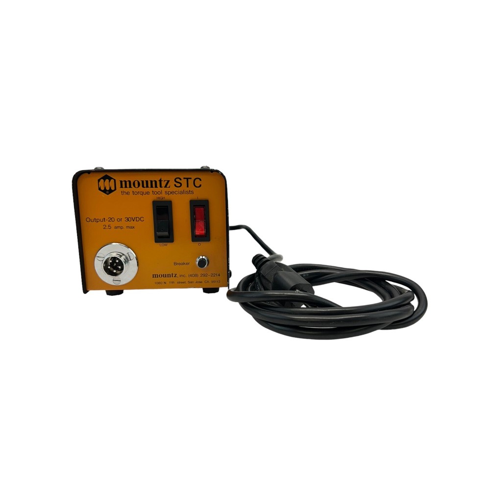 MOUNTZ STC TORQUE TOOL POWER SUPPLY OUTPUT 20 OR 30VDC