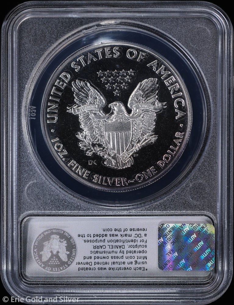 2009 Token Dan Carr "Proofed" Overstrike Silver Eagle