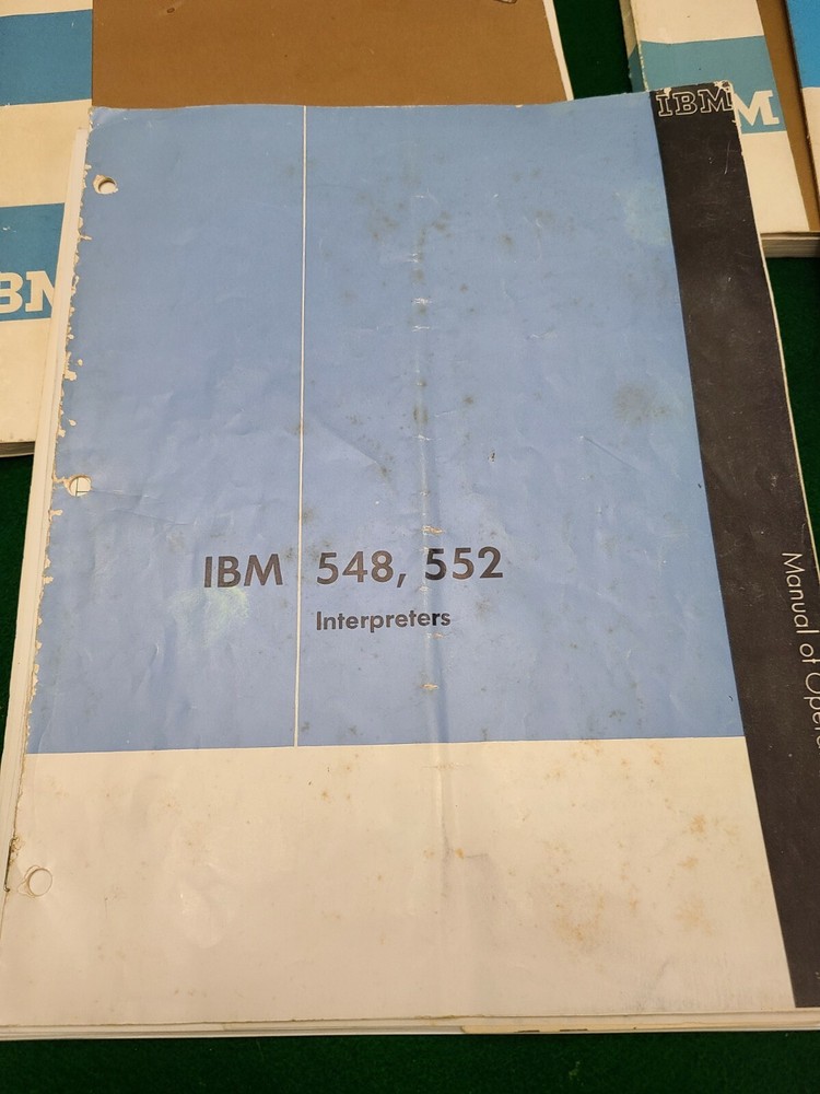 Lot Of 6 IBM Reference Manuals