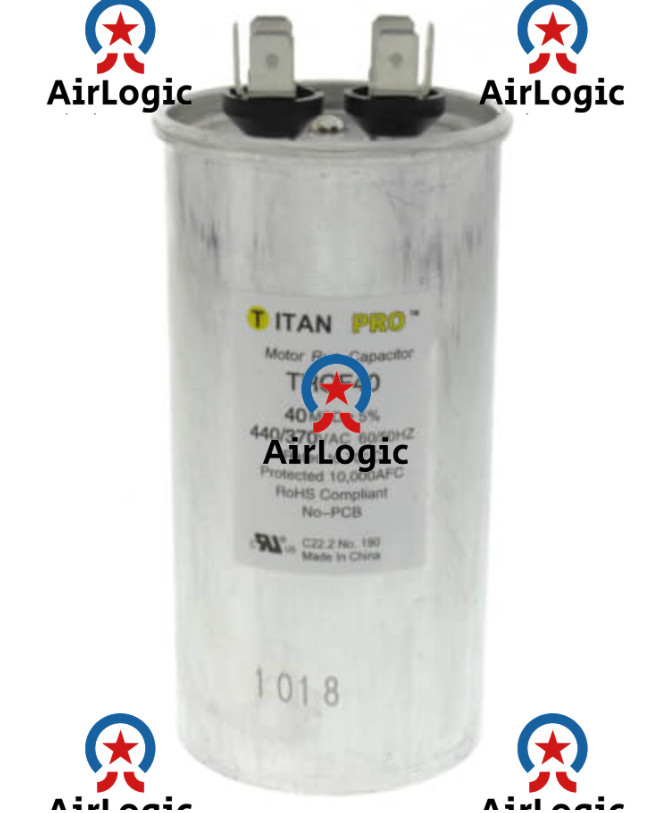 Packard PRC40 Motor Round Single Run Capacitor 40 uf MFD 370 440 Volt