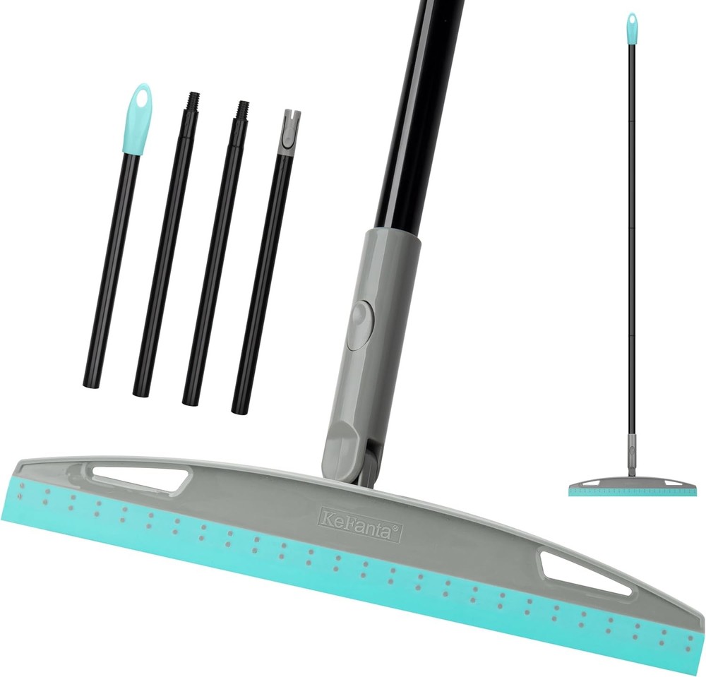 Multifunction Magic Broom, Silicone Floor Squeegee Broom Blue