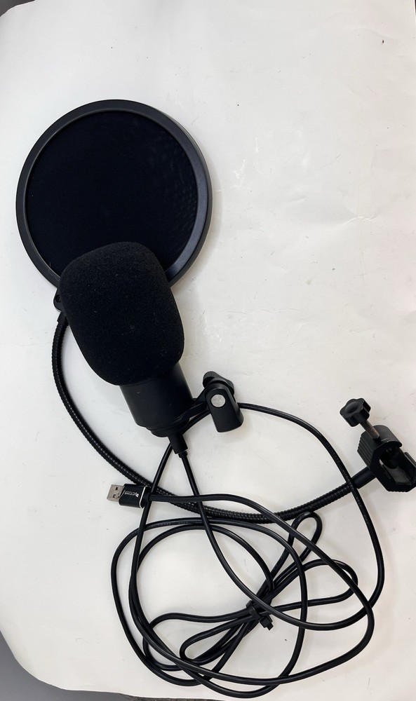 FIFINE USB Condenser Microphone with Pop Filter & Adjustable Mount