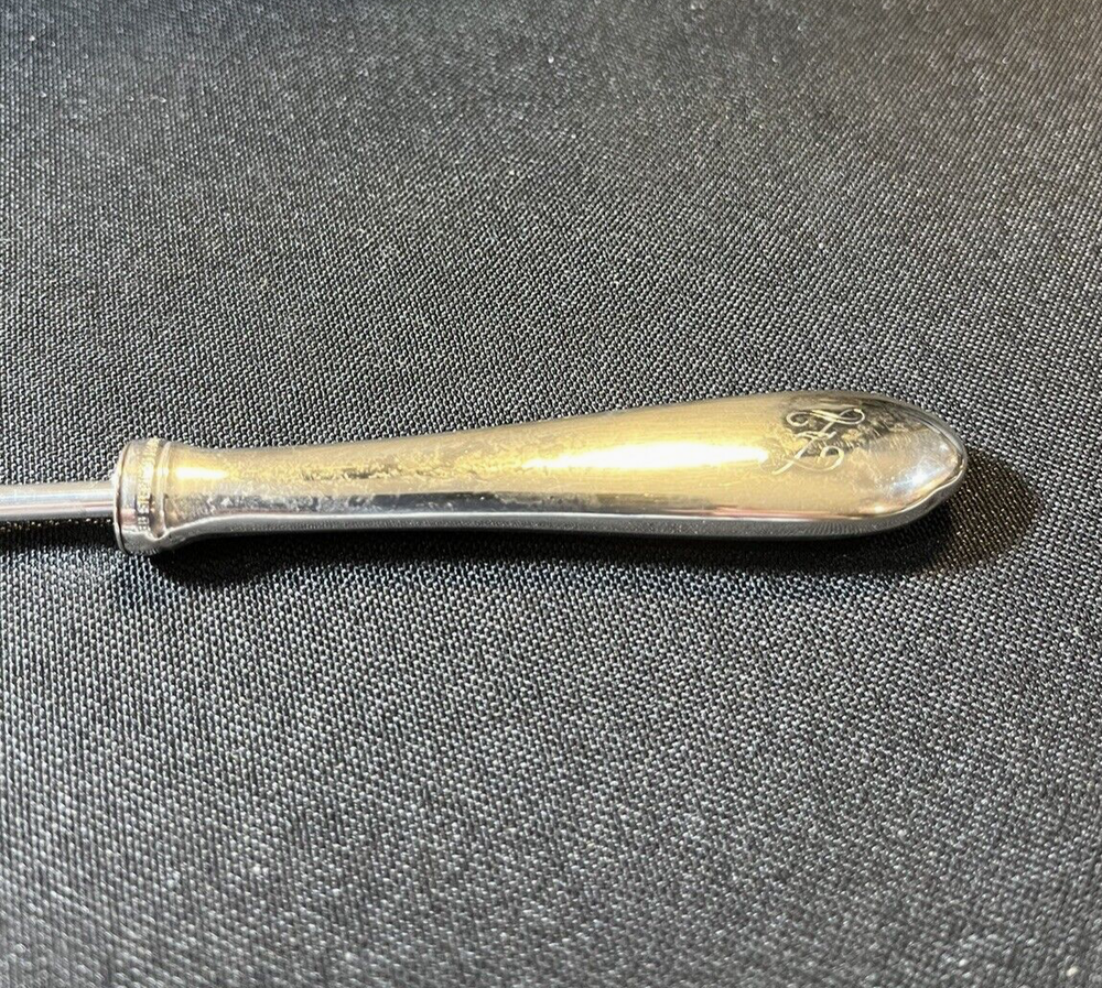 WEB Sterling Silver Candle Snuffer Monogrammed 36 Grams 10" Long. ML