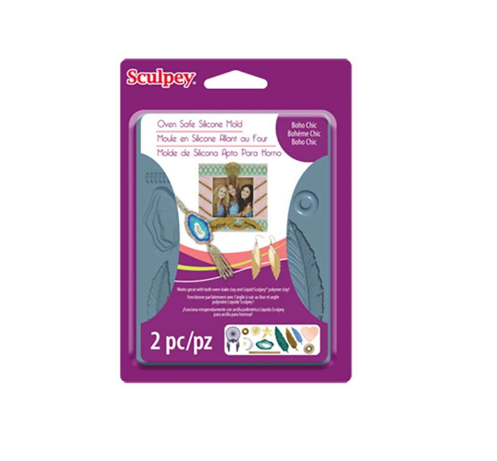 Sculpey® Silicone Bakeable Mold – Boho Chic