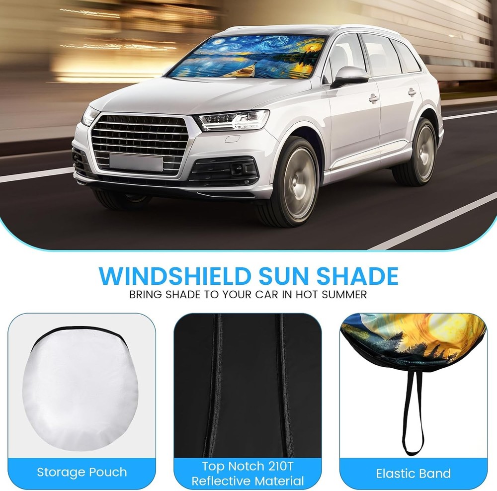 Windshield Sun Shade - Windshield Sun Shade Foldable Offers Ultimate Protection