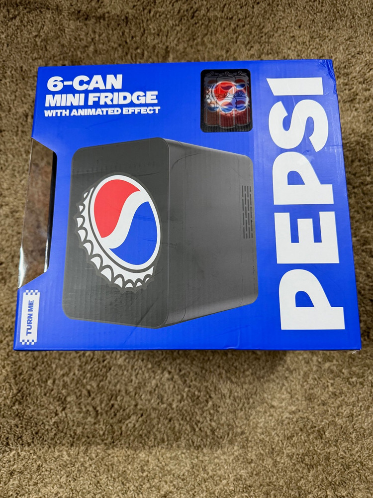 Pepsi 6-Can Mini Fridge With Holographic Effect