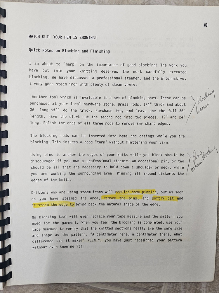 Nicely Knit Primer II Basic Instruction Technique Lesson book Machine Knitting