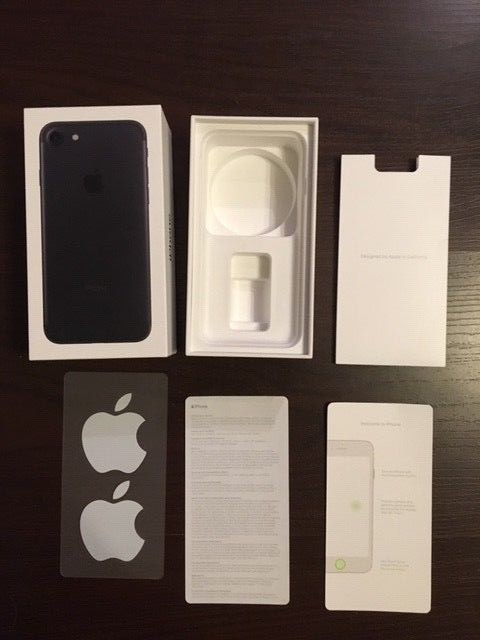 Apple iPhone 7 32 GB Black Empty Box, Tray, Insert ONLY