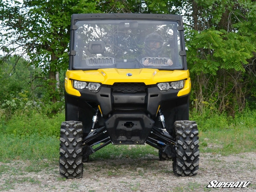 SuperATV Scratch Resistant Vented Full Windshield for Can-Am Defender (2016+)
