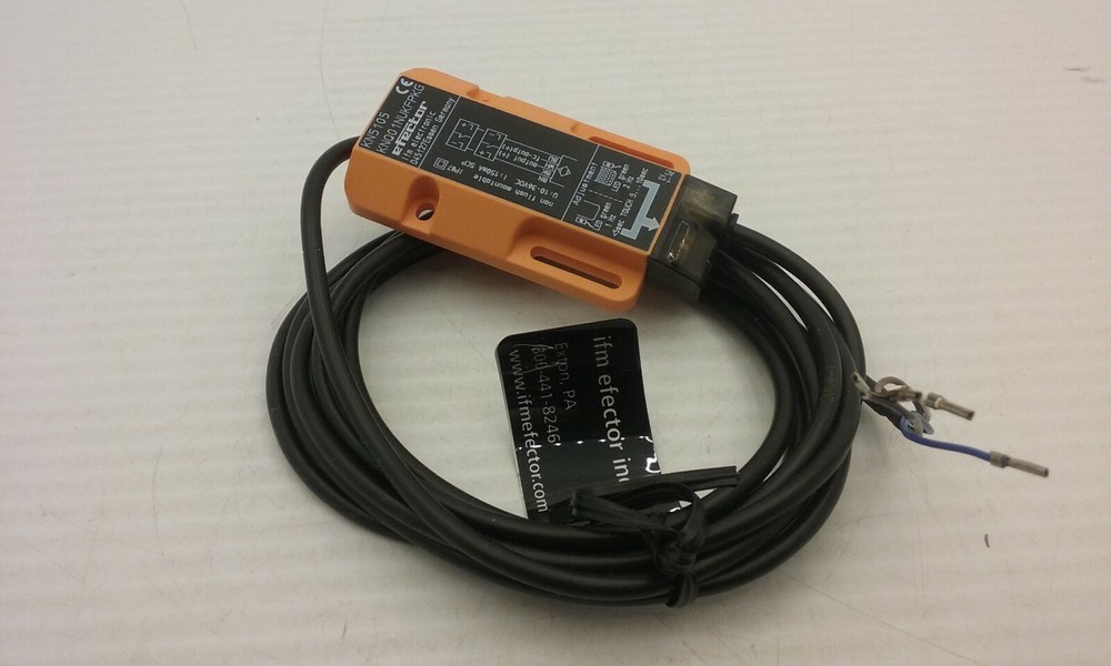IFM EFECTOR KNQ01NUKFPKG LEVEL SENSOR RECTANGULAR PLASTIC W/CABLE (KN5017) NIB