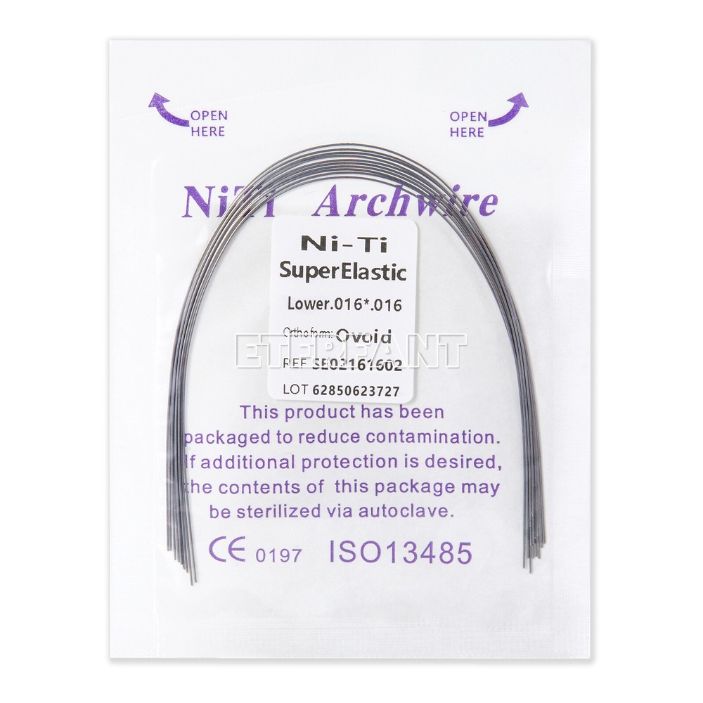 10pc/pack ETERFANT Dental Ortho Arch Wires Super Elastic Niti Rectangular/Round