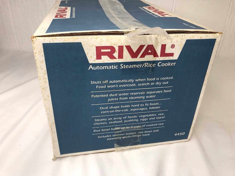 Vintage RIVAL Automatic Steamer Rice Cooker 4550 NEW