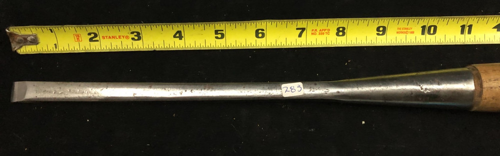 1/2" Mortice Chisel~ OVAL BACK~LAMINATED STEEL~NEW HANDLE~~
