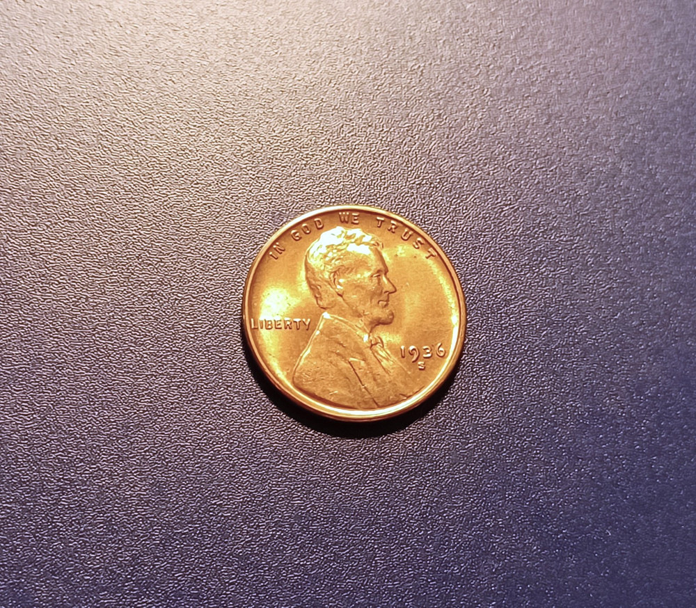 Gem BU RD 1936-S Lincoln Cent
