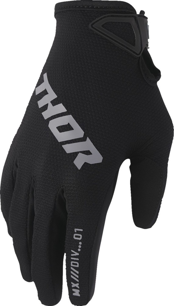 Thor Ridemode Static Youth MX Offroad Gloves Black