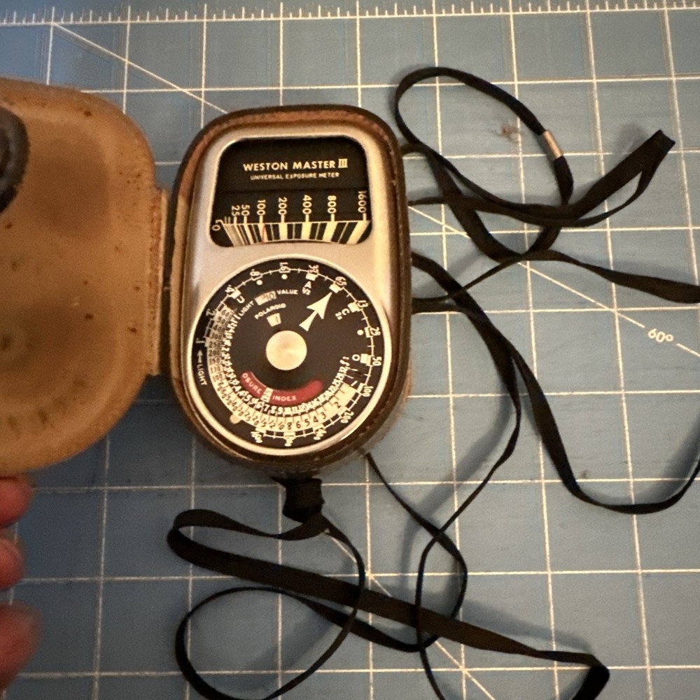 Weston Master III Universal Exposure Meter Model 737 Light Meter With Case