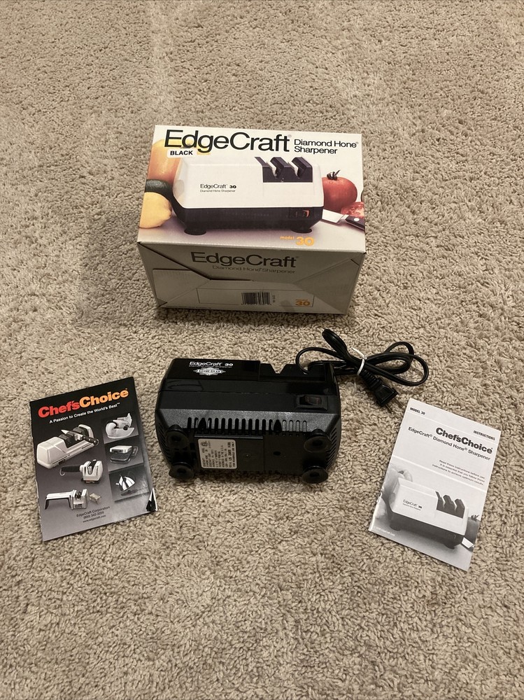 Electric Edgecraft- Diamond Hone Sharpener Model 30 Black (Tested)