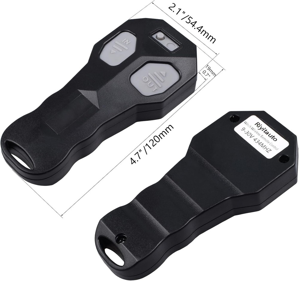Riyitauto Wireless Winch Remote Control Black-dump trailer wireless remote