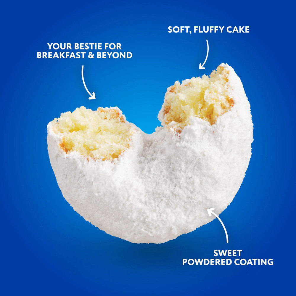 Hostess Donettes, Powdered Mini Donuts, 10 Oz Bag